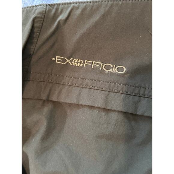 ExOfficio Women's Black Mid Rise Straight Leg Hiking Pants Size 14 - Picture 4 of 7